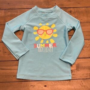 2T George blue long sleeve UV shirt / rashguard